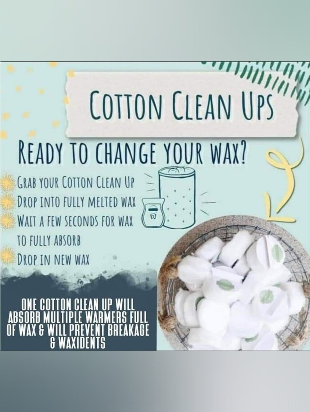 Set Of Two Scentsy Cotton Cleanups New In Package - Picture 7 of 7
